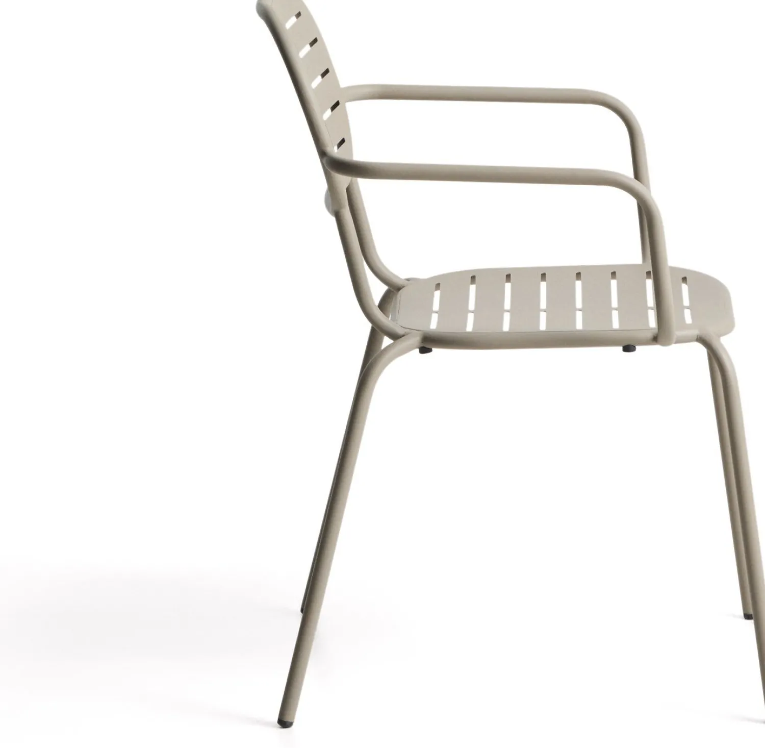 Tuinstoelen-Kave Home Brai Tuin Armstoel Taupe