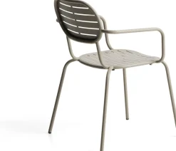 Tuinstoelen-Kave Home Brai Tuin Armstoel Taupe