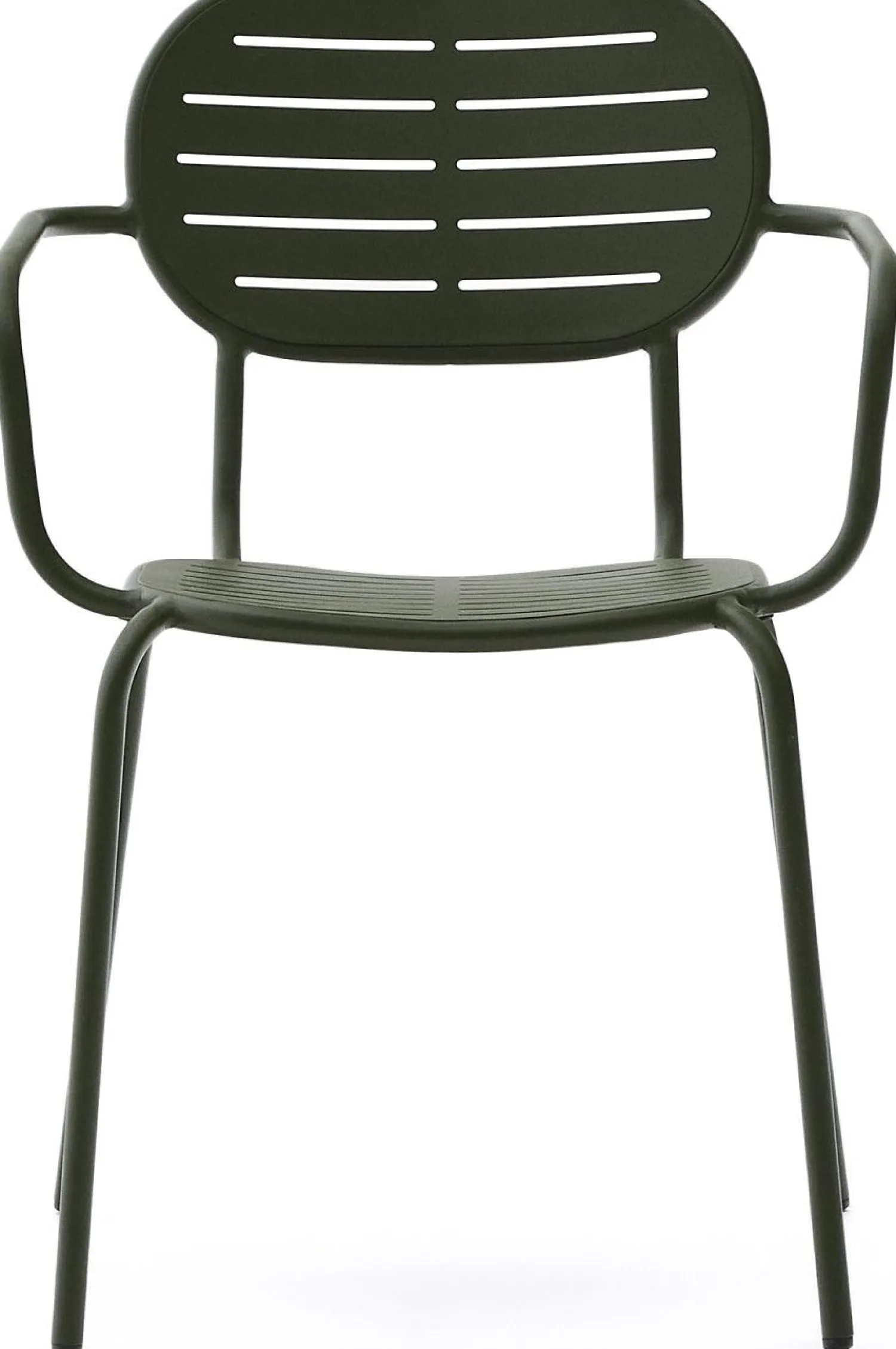 Tuinstoelen-Kave Home Brai Tuin Armstoel Donkergroen