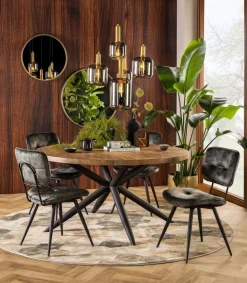 Ronde Eettafels-Feelings Wonen Brandy Eettafel Mango