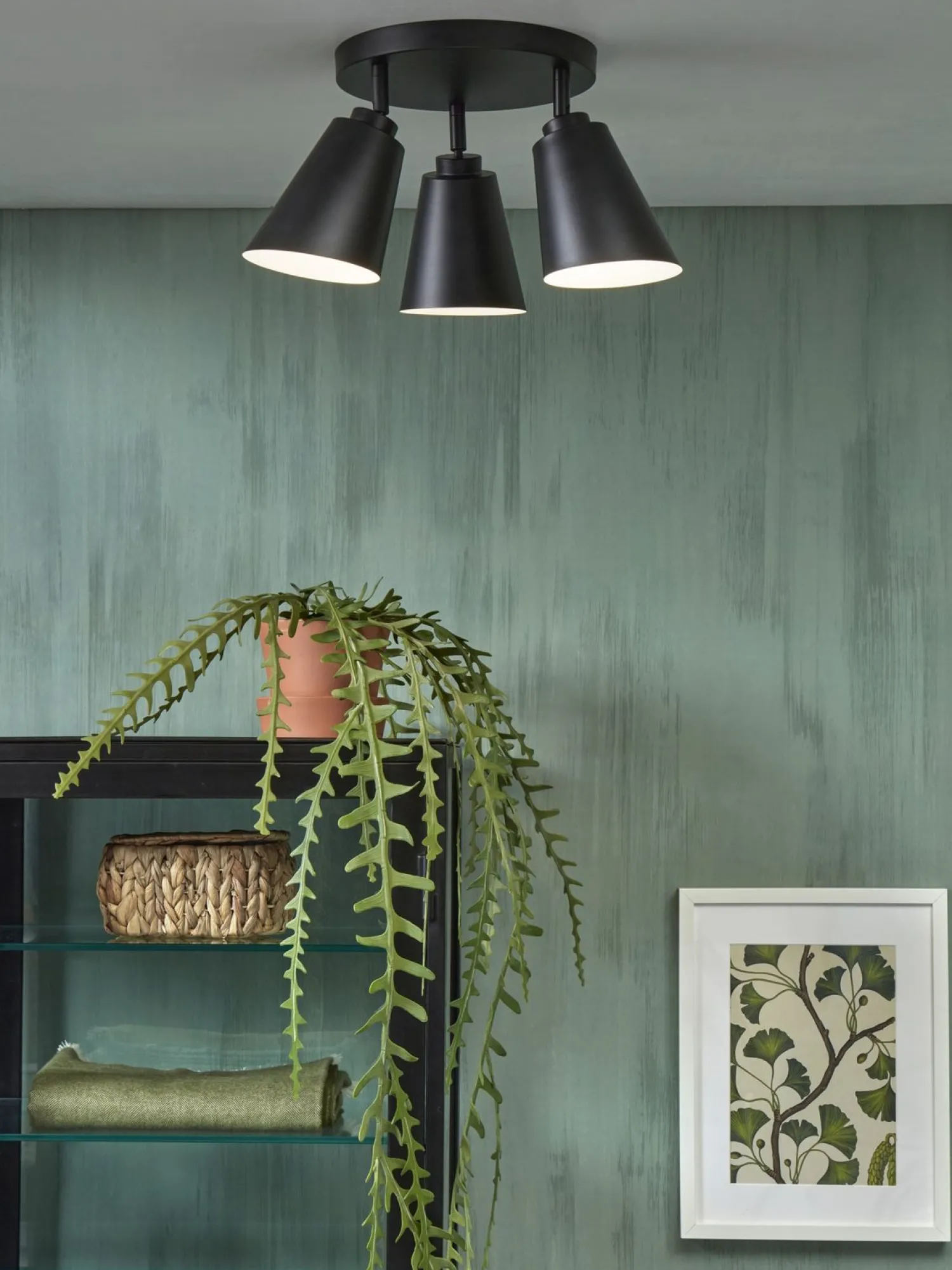 Industriële Plafondlampen|Plafondlampen-It's about RoMi Bremen 3 spots Plafondlamp Black