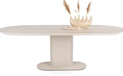 Ovale Eettafels-XOOON Brianto Eettafel Creme