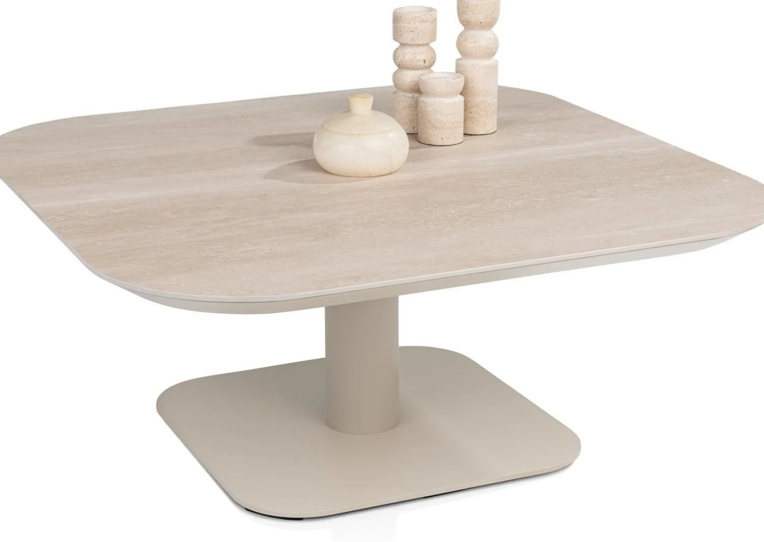 Vierkante Salontafels-XOOON Brianto Salontafel Creme