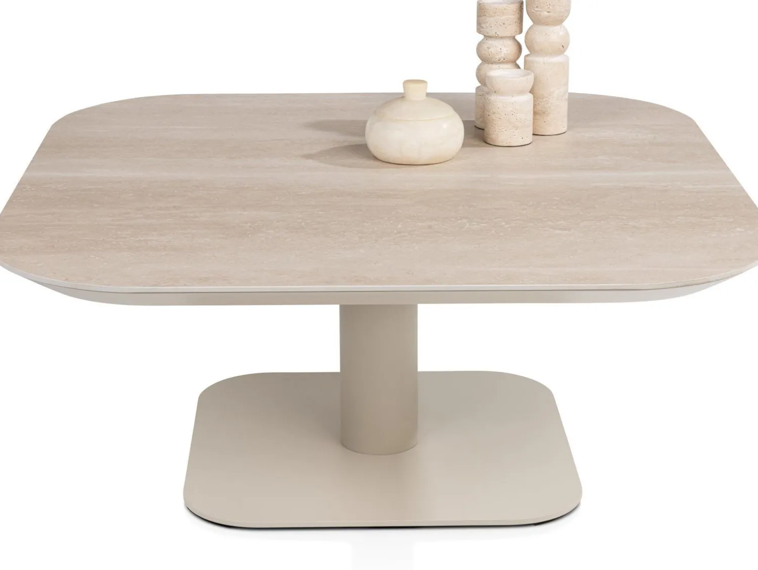 Vierkante Salontafels-XOOON Brianto Salontafel Creme