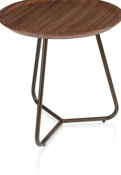 Ronde Bijzettafels-XOOON Brianza Bijzettafel Bruin