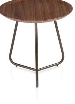 Ronde Bijzettafels-XOOON Brianza Bijzettafel Bruin