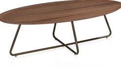Ovale Salontafels-XOOON Brianza Salontafel Bruin