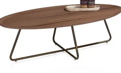 Ovale Salontafels-XOOON Brianza Salontafel Bruin