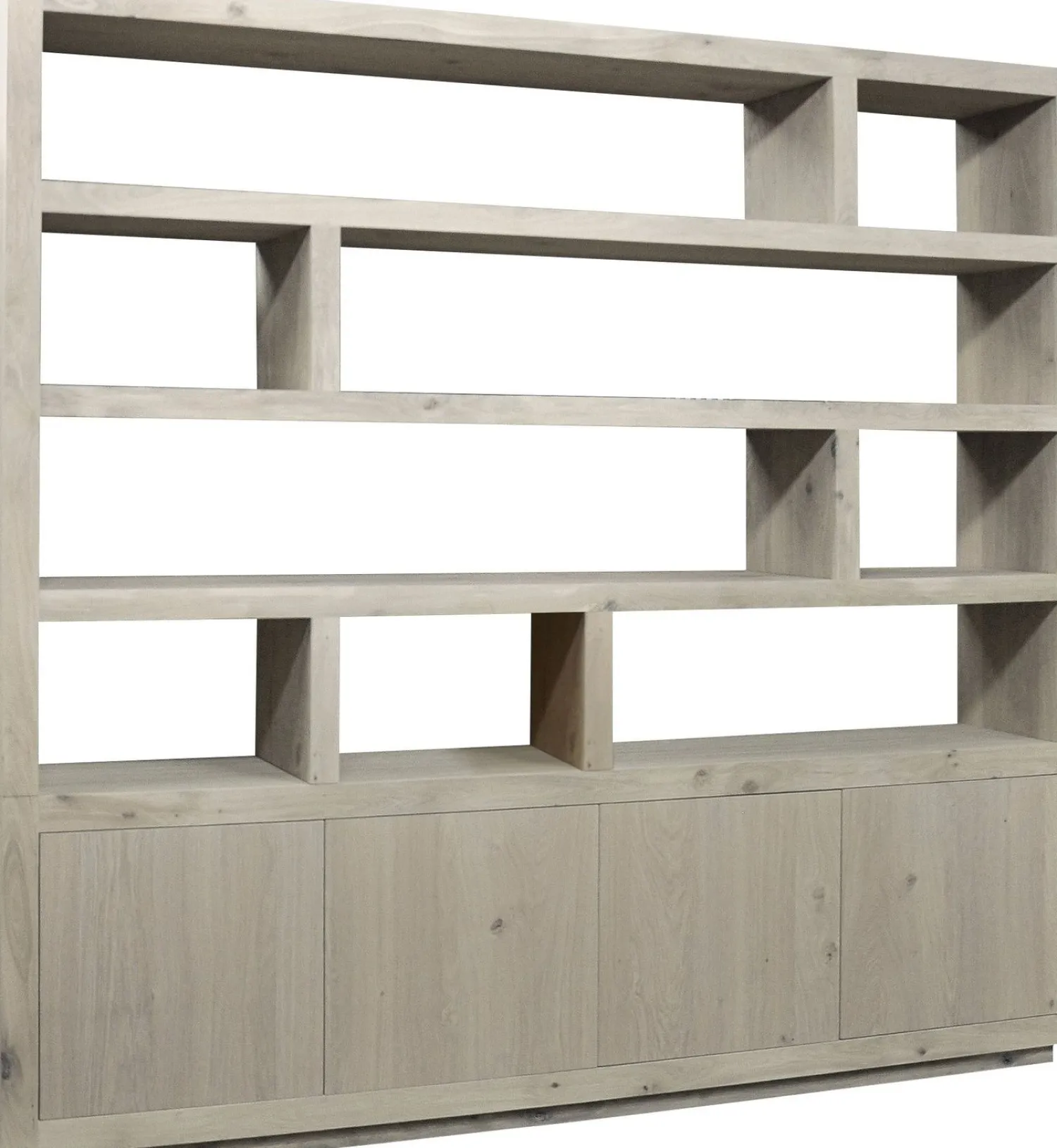 Boekenkasten|Vakkenkasten-Eijerkamp Collectie Bright 4-deurs Vakkenkast Naturel