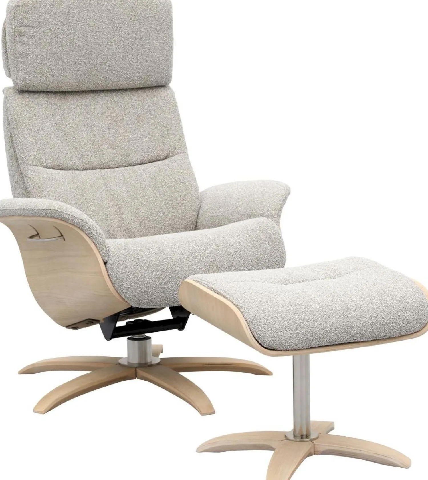 Draaifauteuils|Relaxfauteuils-Trendhopper Brixen Relaxfauteuil Grey