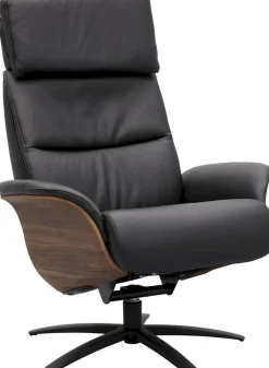 Relaxfauteuils-Trendhopper Brixen Relaxfauteuil Semi Black