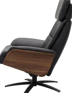Relaxfauteuils-Trendhopper Brixen Relaxfauteuil Semi Black