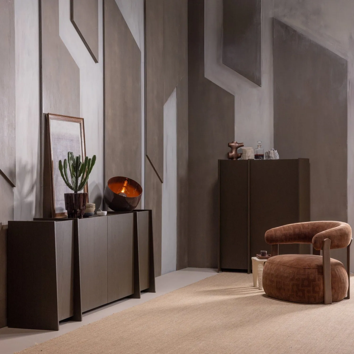 Dressoirs-WOOOD Brock Dressoir Bruin