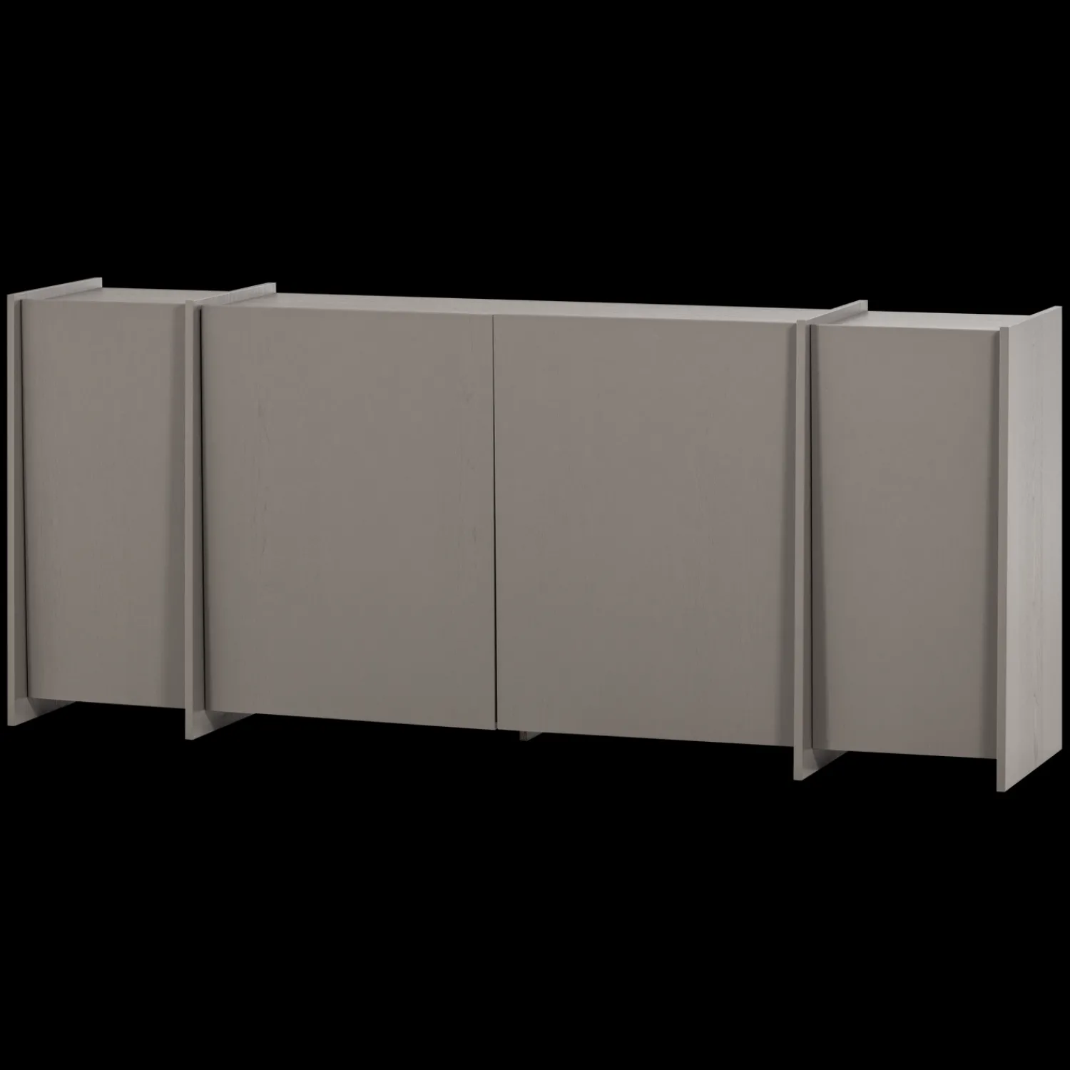 Dressoirs-WOOOD Brock Dressoir Grijs