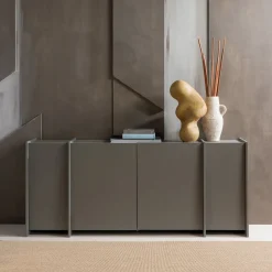 Dressoirs-WOOOD Brock Dressoir Grijs