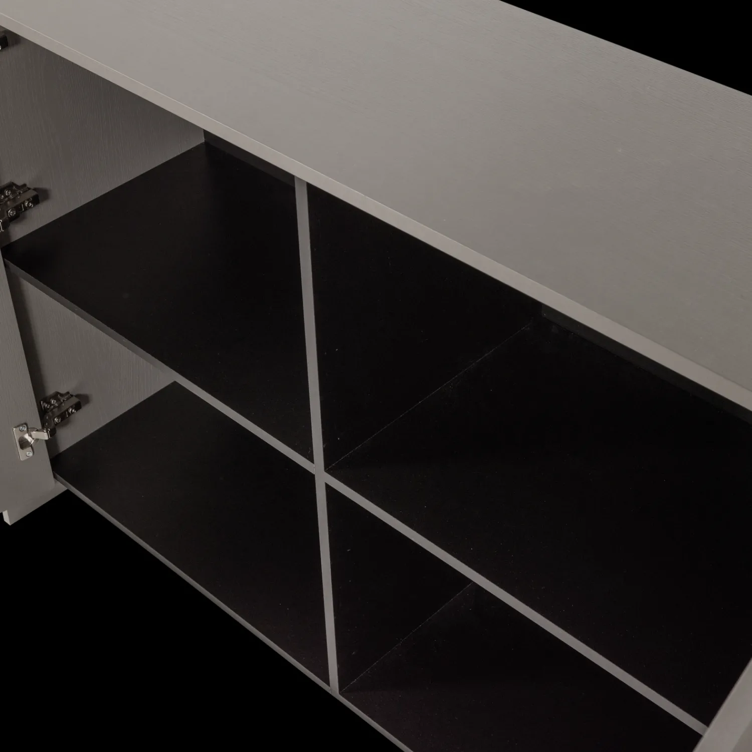 Dressoirs-WOOOD Brock Dressoir Grijs