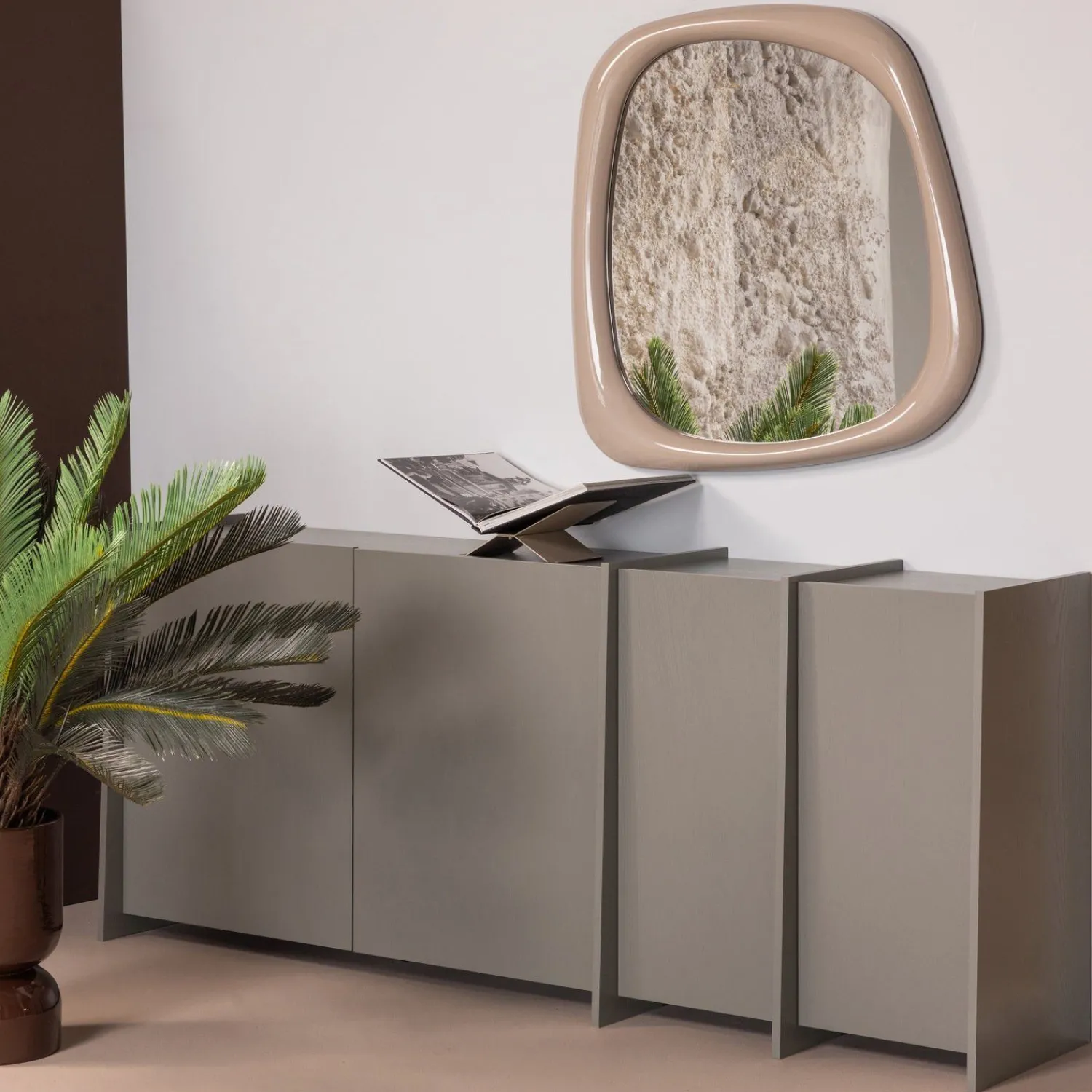 Dressoirs-WOOOD Brock Dressoir Grijs