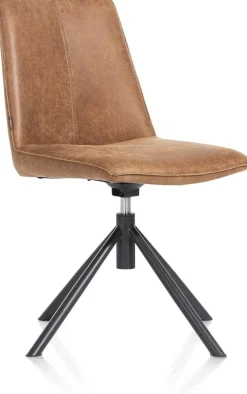 Draaibare Eetkamerstoelen|Eetkamerstoelen Zonder Armleuning-Henders en Hazel Brody Eetkamerstoel Cognac