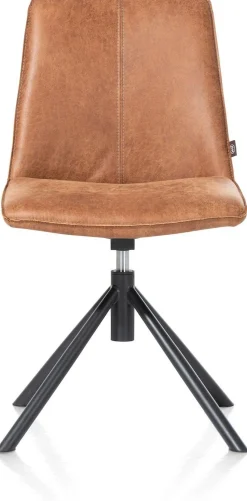 Draaibare Eetkamerstoelen|Eetkamerstoelen Zonder Armleuning-Henders en Hazel Brody Eetkamerstoel Cognac