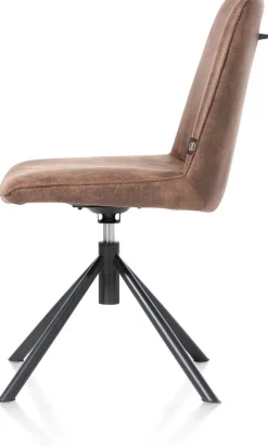 Draaibare Eetkamerstoelen|Eetkamerstoelen Zonder Armleuning-Henders en Hazel Brody Eetkamerstoel Bruin