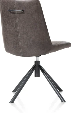 Draaibare Eetkamerstoelen|Eetkamerstoelen Zonder Armleuning-Henders en Hazel Brody Eetkamerstoel Antraciet