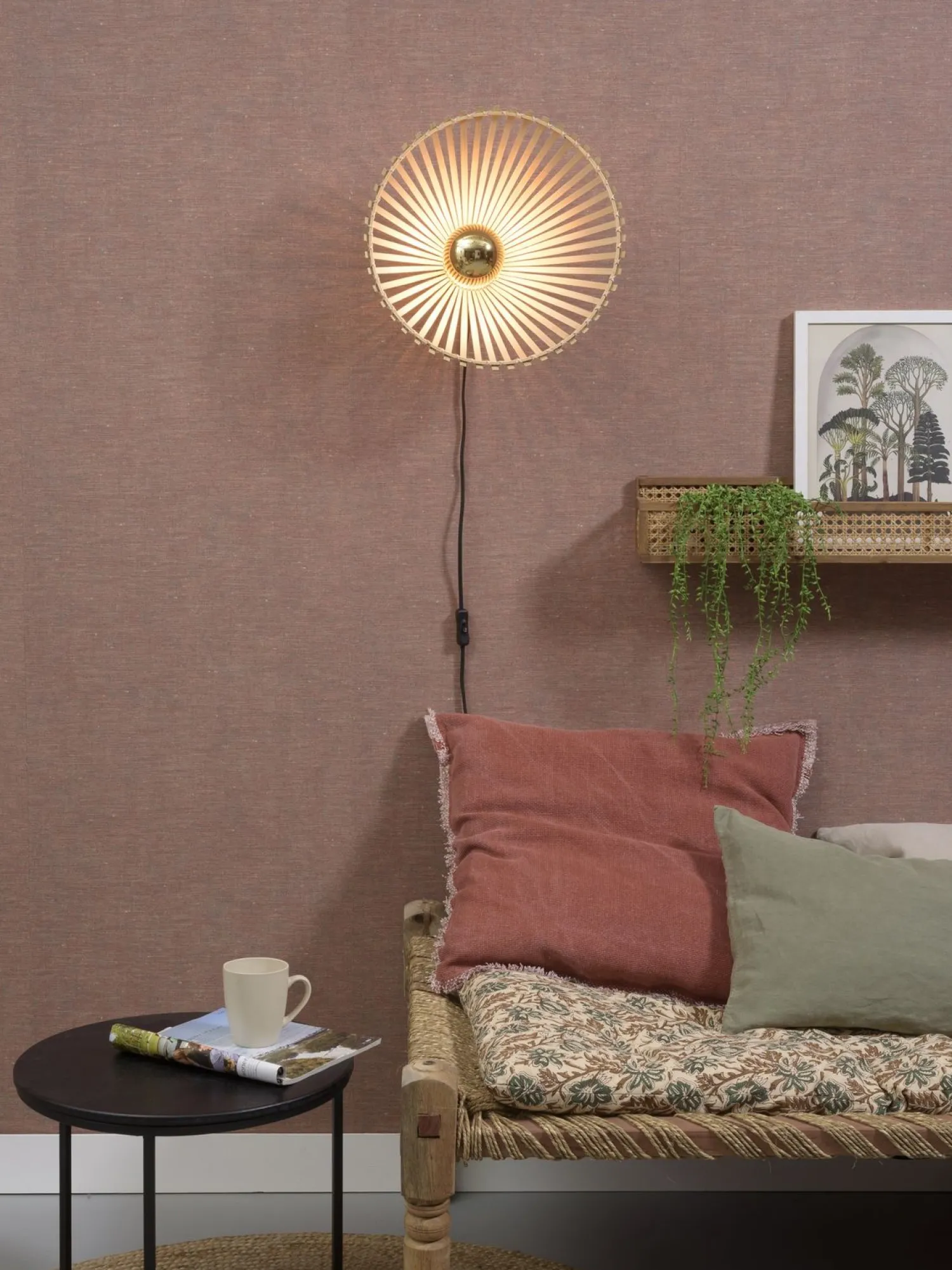 Industriële Wandlampen|Wandlampen-Good&Mojo Bromo Asymmetrical Wandlamp Natural