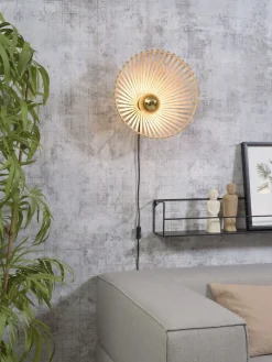 Industriële Wandlampen|Wandlampen-Good&Mojo Bromo Asymmetrical Wandlamp Natural