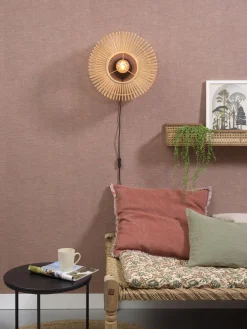 Industriële Wandlampen|Wandlampen-Good&Mojo Bromo Bamboo Wandlamp Natural