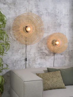 Industriële Wandlampen|Wandlampen-Good&Mojo Bromo Bamboo Wandlamp Natural