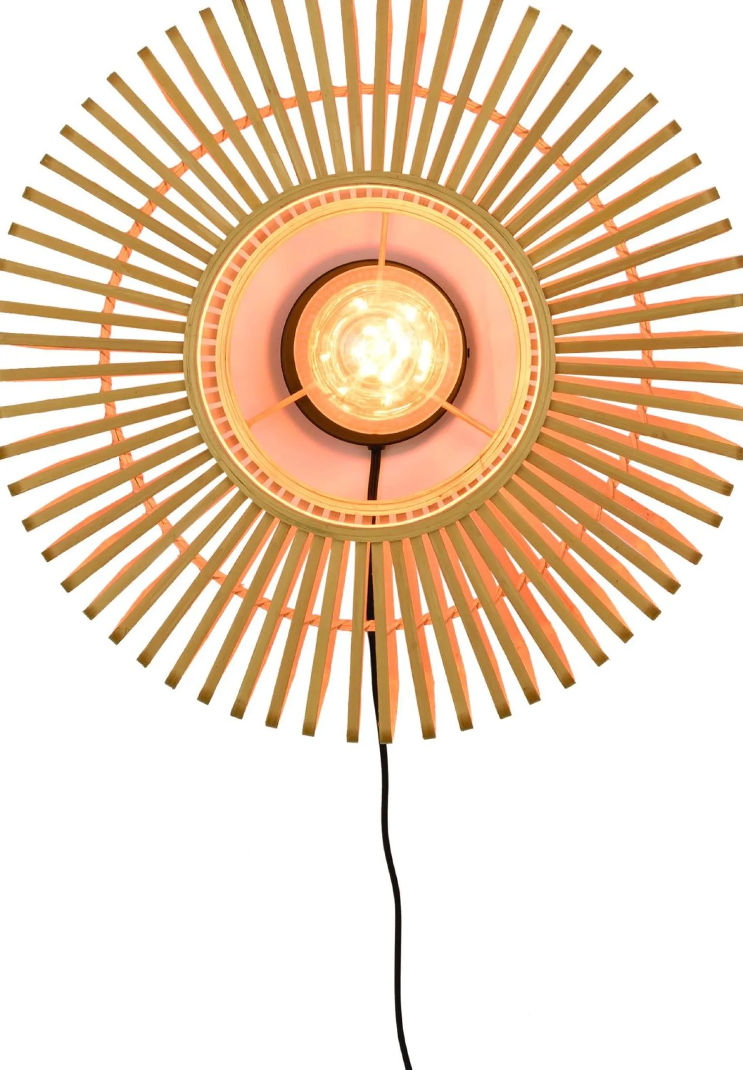 Industriële Wandlampen|Wandlampen-Good&Mojo Bromo Bamboo Wandlamp Natural