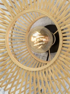 Industriële Wandlampen|Wandlampen-Good&Mojo Bromo Bamboo Wandlamp Natural