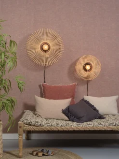 Industriële Wandlampen|Wandlampen-Good&Mojo Bromo Bamboo Wandlamp Natural