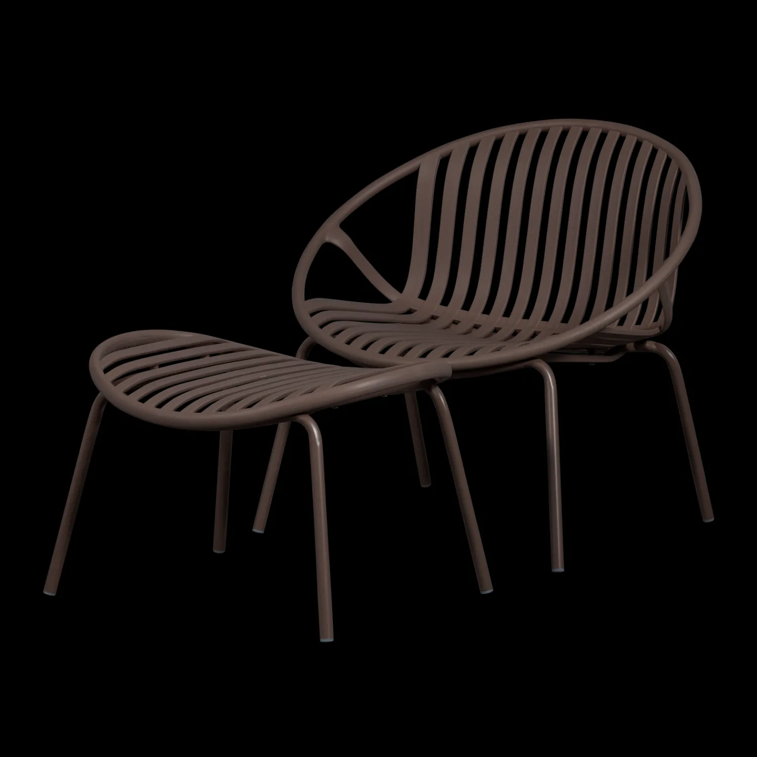 Tuinstoelen-WOOOD Bruce Tuin Loungestoel Bruin