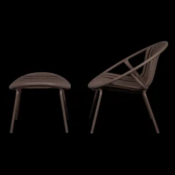 Tuinstoelen-WOOOD Bruce Tuin Loungestoel Bruin
