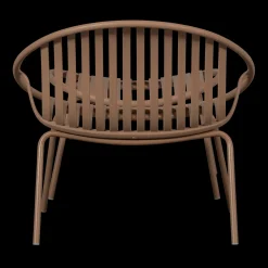 Tuinstoelen-WOOOD Bruce Tuin Loungestoel Salmon Pink