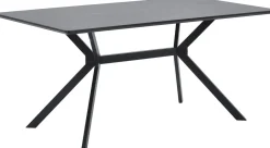 Rechthoekige Eettafels|Ronde Eettafels-WOOOD Bruno Eettafel Zwart