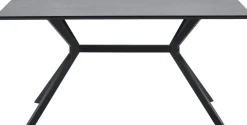 Rechthoekige Eettafels|Ronde Eettafels-WOOOD Bruno Eettafel Zwart