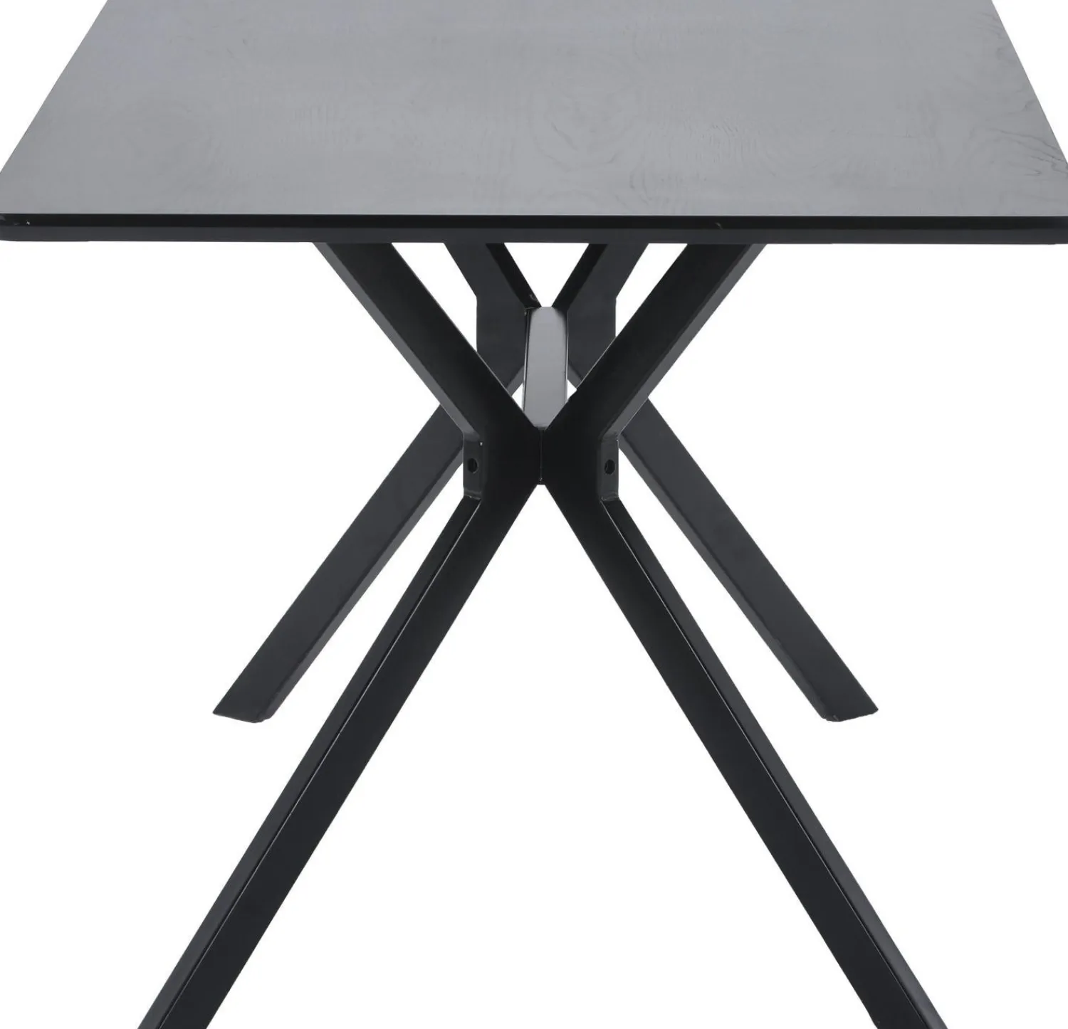 Rechthoekige Eettafels|Ronde Eettafels-WOOOD Bruno Eettafel Zwart
