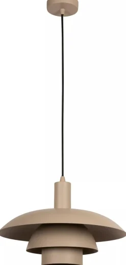 Industriële Hanglampen|Industriële Hanglampen-Lucide Bruno Hanglamp Taupe