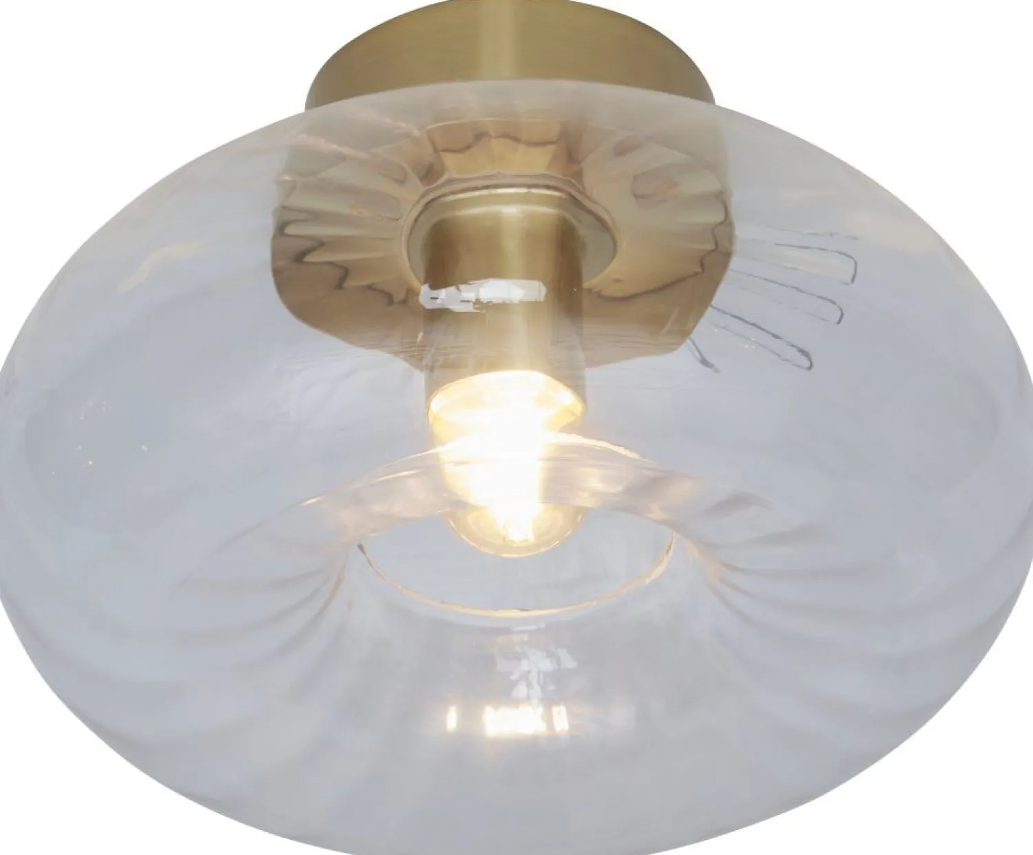 Plafondlampen|Plafondlampen-It's about RoMi Brussels Plafondlamp Transparent, Gold