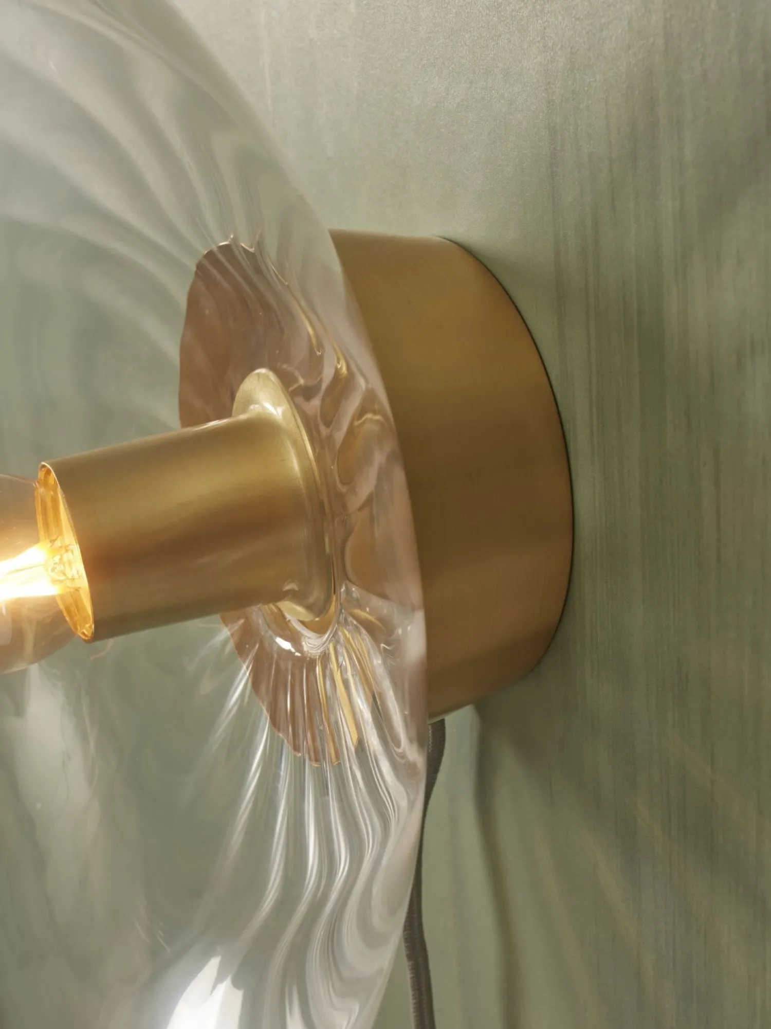 Industriële Wandlampen|Wandlampen-It's about RoMi Brussels Wandlamp Transparent, Gold