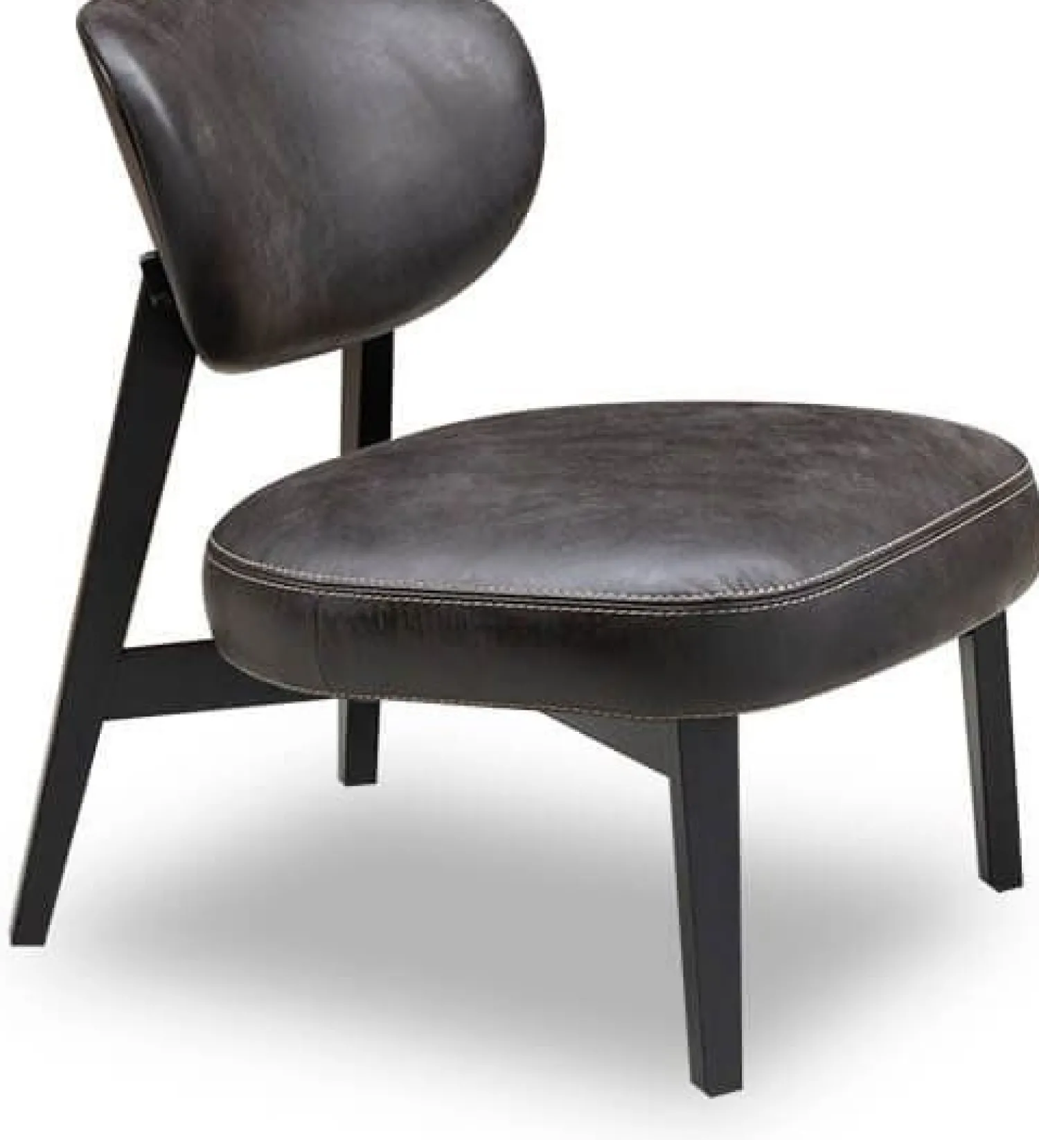 Leren Fauteuils-Eijerkamp Collectie Buddy Fauteuil Zwart