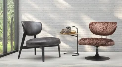 Leren Fauteuils-Eijerkamp Collectie Buddy Fauteuil Zwart