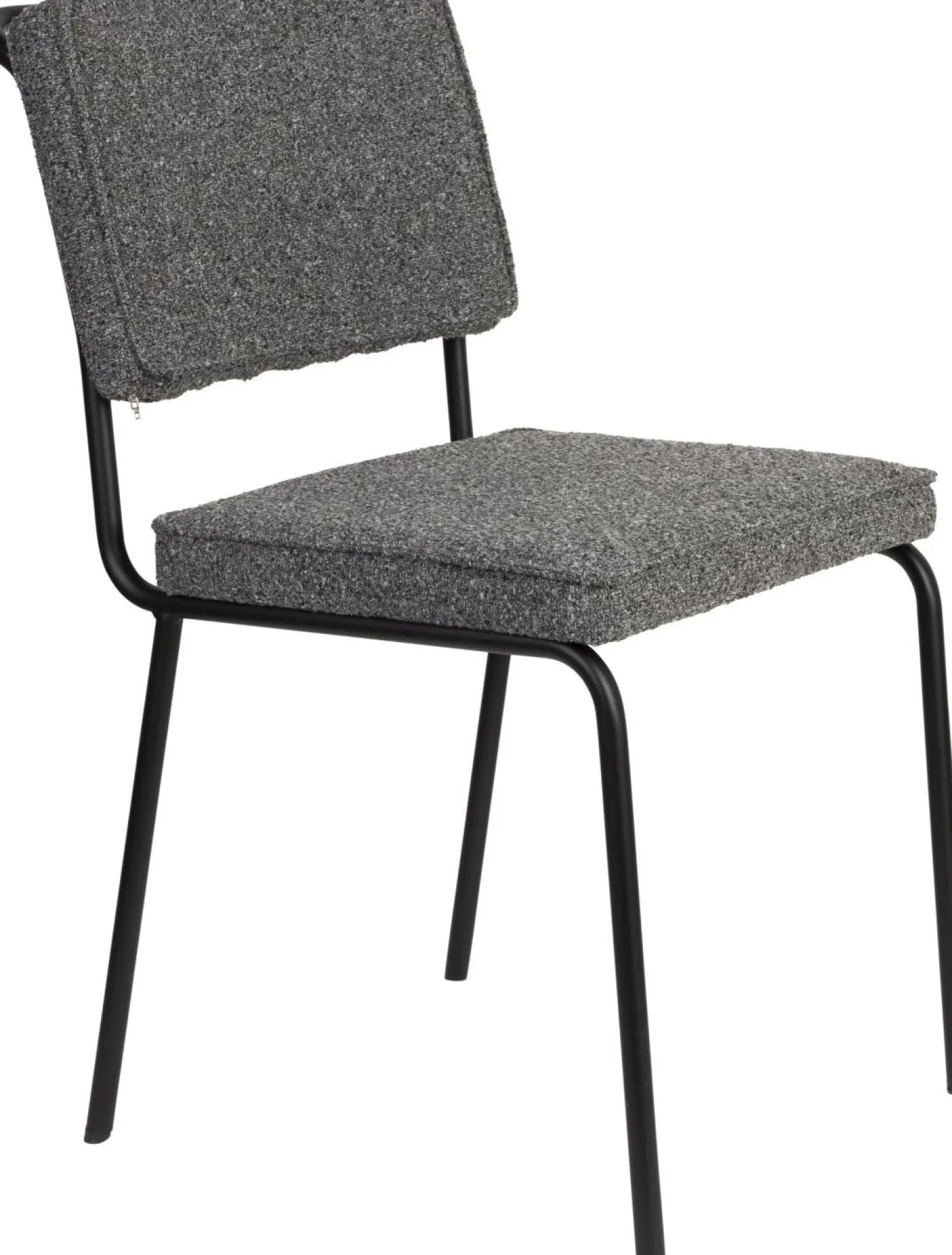 Eetkamerstoelen Zonder Armleuning-Zuiver Buddy (set van 2) Eetkamerstoel Zwart, Antraciet