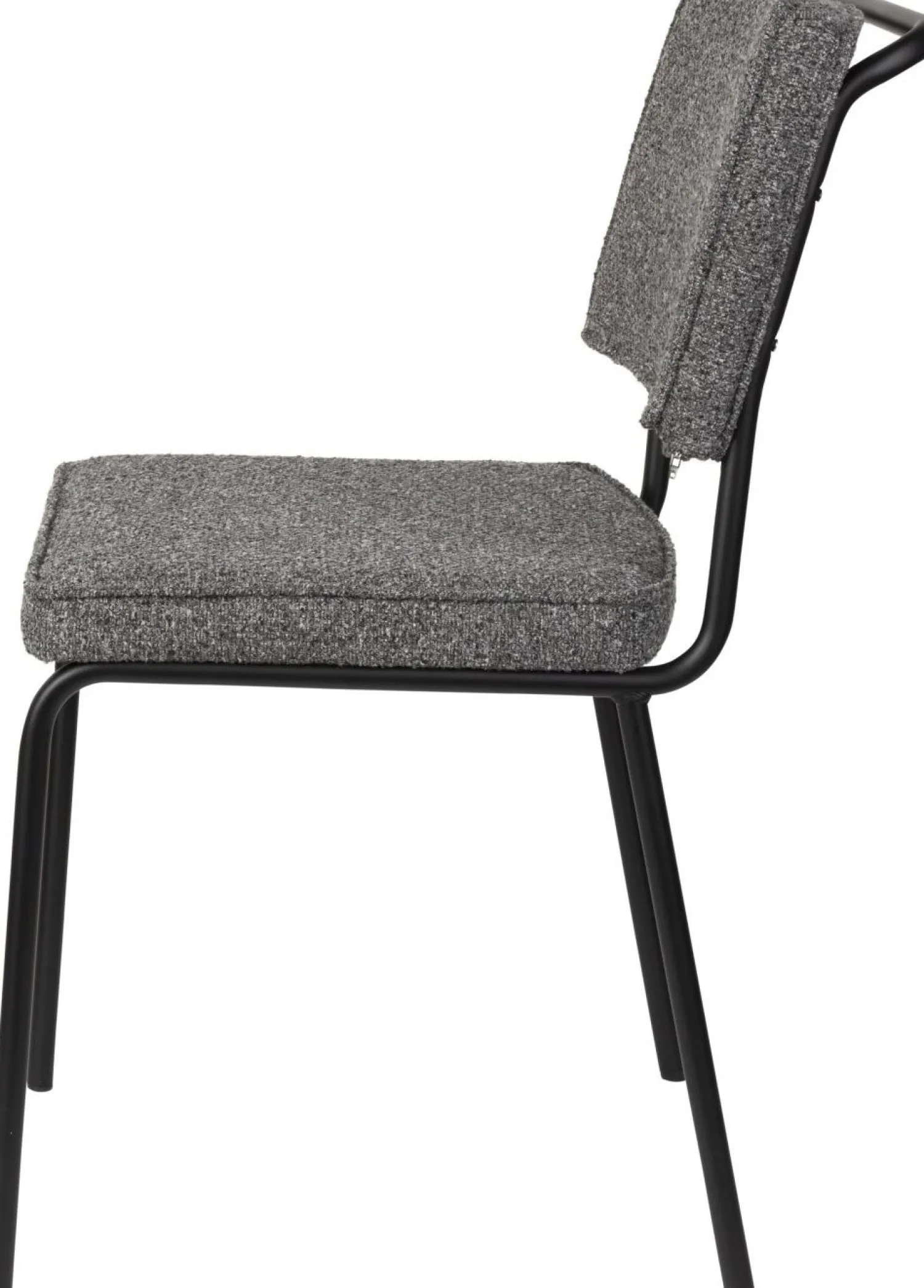 Eetkamerstoelen Zonder Armleuning-Zuiver Buddy (set van 2) Eetkamerstoel Zwart, Antraciet