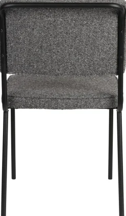 Eetkamerstoelen Zonder Armleuning-Zuiver Buddy (set van 2) Eetkamerstoel Zwart, Antraciet