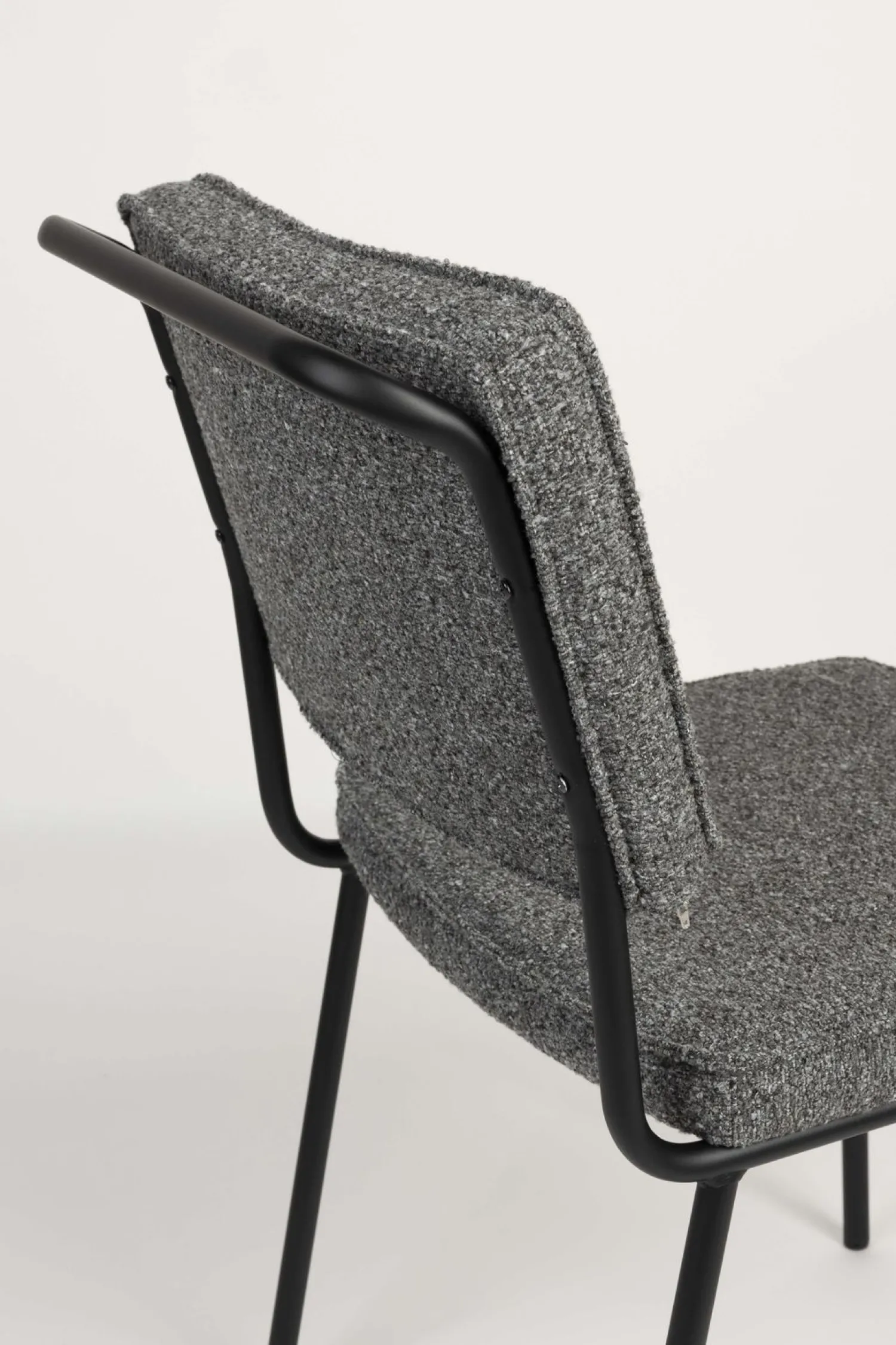 Eetkamerstoelen Zonder Armleuning-Zuiver Buddy (set van 2) Eetkamerstoel Zwart, Antraciet