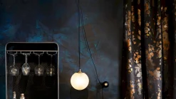 Wandlampen|Wandlampen-Dutchbone Bulan Wandlamp Black, Brass