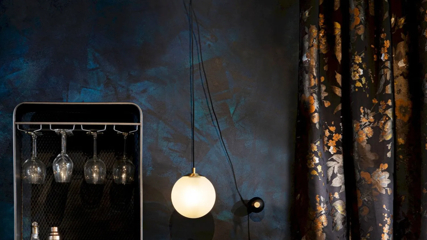 Wandlampen|Wandlampen-Dutchbone Bulan Wandlamp Black, Brass