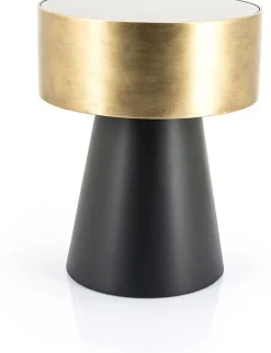 Ronde Bijzettafels-By Boo Bunga Bijzettafel Goud, Zwart